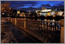 Prague Castle at night