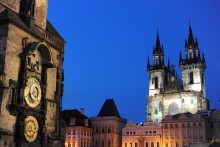 Prague Old Town Square at night